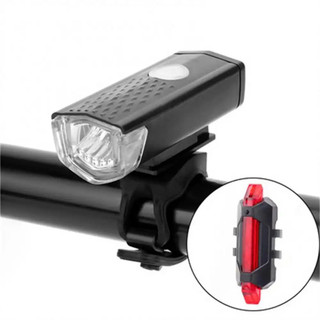 Combo đèn trước và đèn hậu xe đạp ( sạc usb )