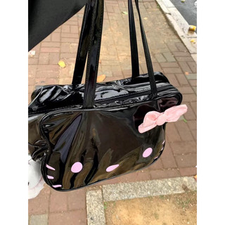 Túi minibag Hello Kitty màu đen