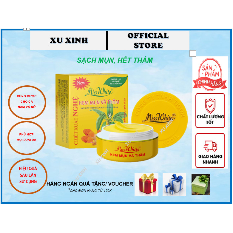 Kem mụn Miss lớn có tặng kèm