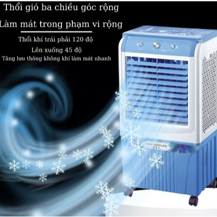 Quạt Điều Hòa Hơi Nước HS588A, Tặng Kèm Hộp Đá Khô (Giá tận xưởng)