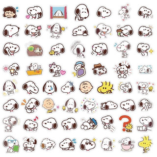 Set 60 sticker chó snoopy