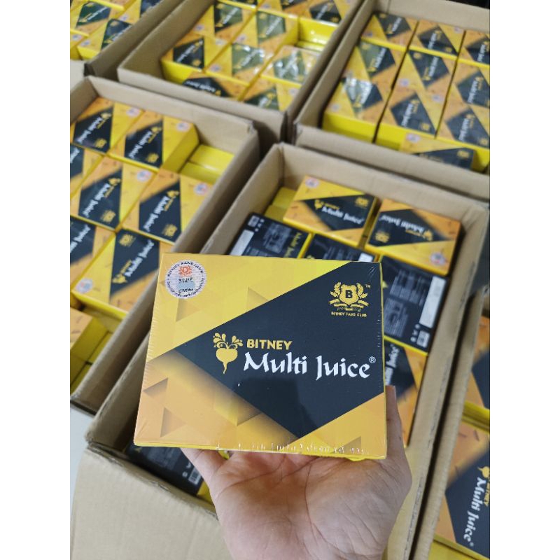 [ chính hãng công ty ] vị cũ multi juice Bitney nhập khẩu Malaysia ( 1 hộp 10 gói ).