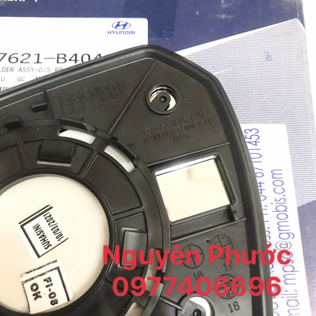 Mặt gương / Mặt kính chiếu hậu  HYUNDAI GRAND I10 2014 - 2020  / Hàng xịn chính hãng