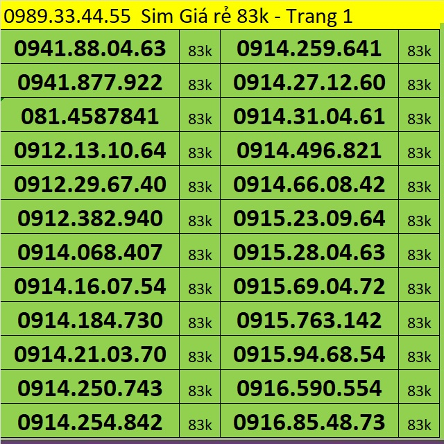 Sim trả trước giá rẻ