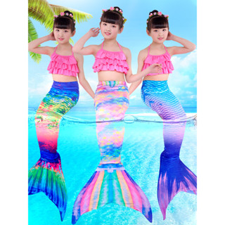 Set áo bơi kèm đuôi dành cho bé gái hóa thân nàng tiên cá