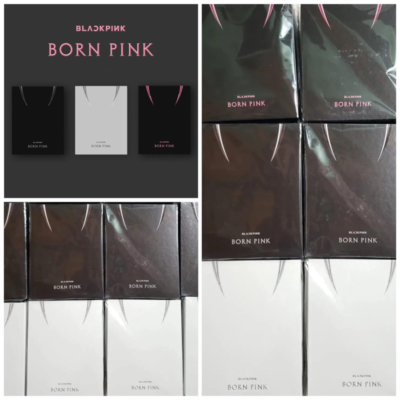 Kpopstorehcm Album BORN PINK BLACKPINK VER BLACK GRAY PINK nguyên seal chính hãng