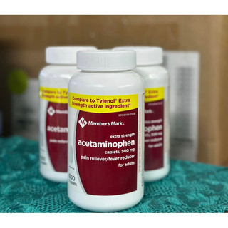 Viên uống Acetaminophen 500mg Extra Strength 600 viên