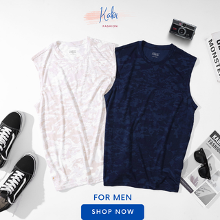 Áo thun ba lỗ nam KABI Fashion sát nách rằn ri thoáng mát thun cotton co giãn bốn chiều