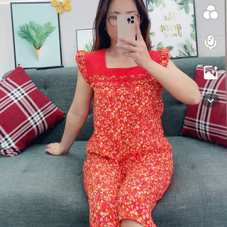 (SIZE XL <54kg) BỘ LỤA PHỐI MẶC NHÀ QUẦN LỬNG SIÊU RẺ