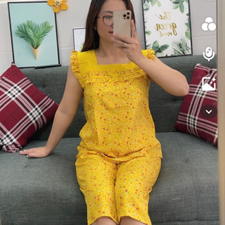 (SIZE XL <54kg) BỘ LỤA PHỐI MẶC NHÀ QUẦN LỬNG SIÊU RẺ