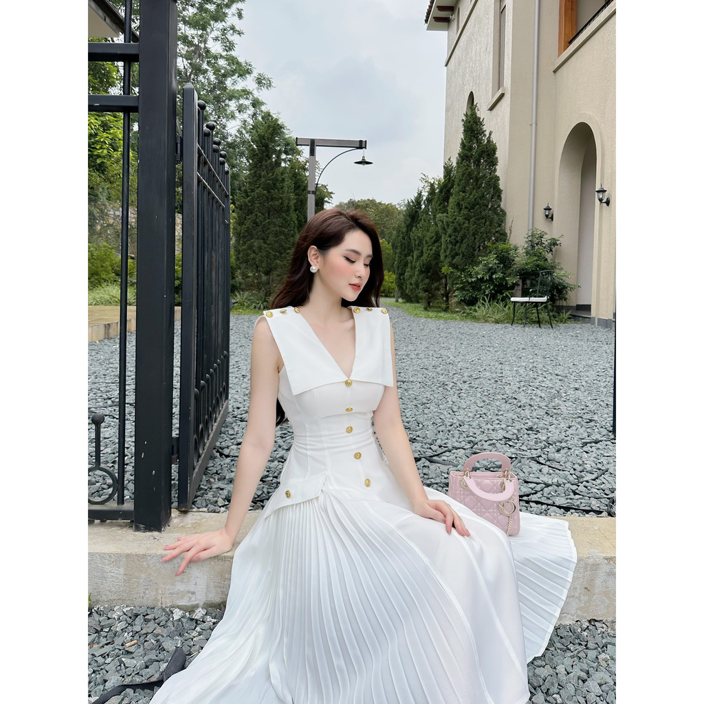 Khâu Hàng cúc ngực dập ly 2 bên sang chảnh