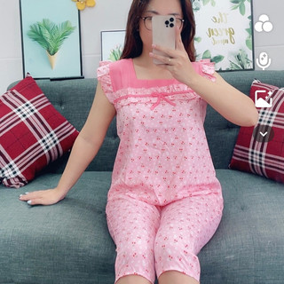 (SIZE XL <54kg) BỘ LỤA PHỐI MẶC NHÀ QUẦN LỬNG SIÊU RẺ