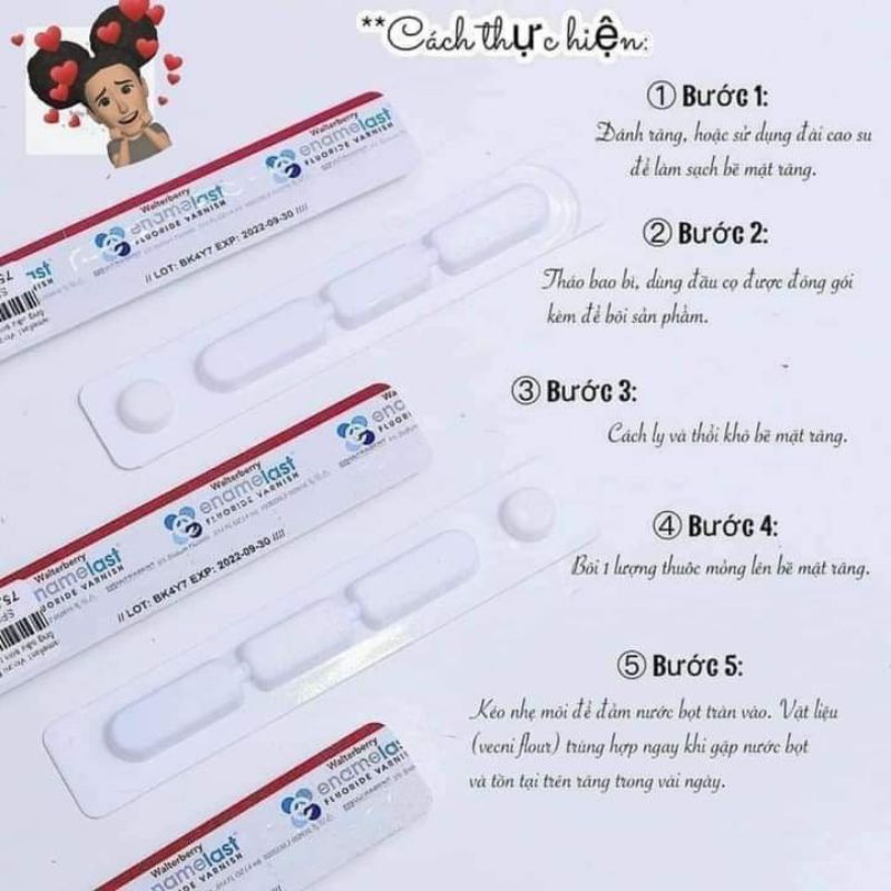 Vecni fluor chống sâu răng, hà mủn, trắng răng, ăn toàn cho trẻ từ 1 tuổi.