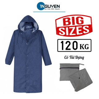 Áo Mưa Dây Kéo BIG SIZE 120kg Zipper RainCoat Áo Khoác Đi Mưa Có Zip Kéo Tiện Dụng Áo Mưa Người Lớn Đồ Đi Mưa