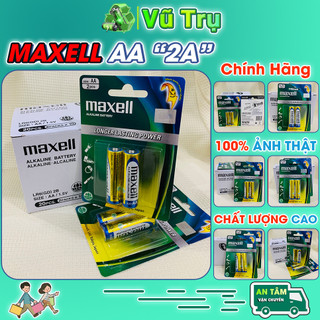 Pin aa/ aaa maxell alkaline 1.5v vỉ 2 viên lr6 siêu bền chính hãng