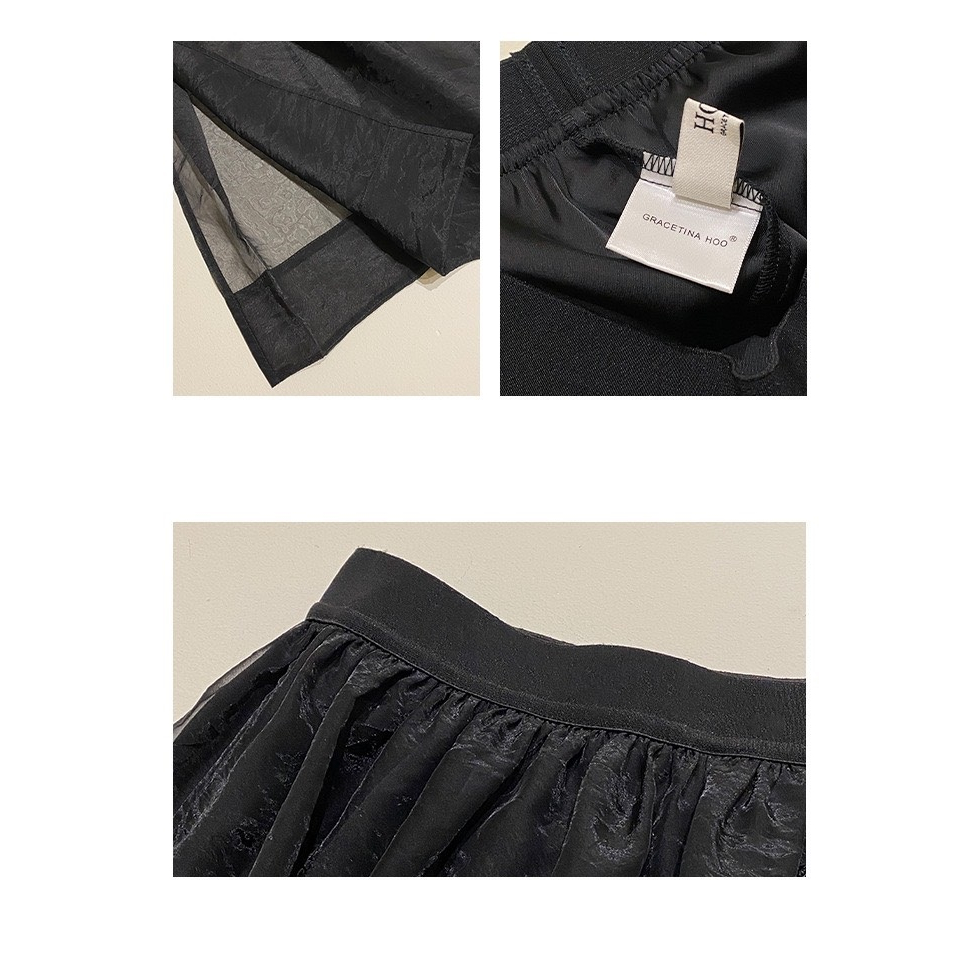 (HÀNG SẴN - HÌNH THẬT) Chân Váy thun màu đen có 2 túi, Chân váy lưng chung freesize đến 70kg