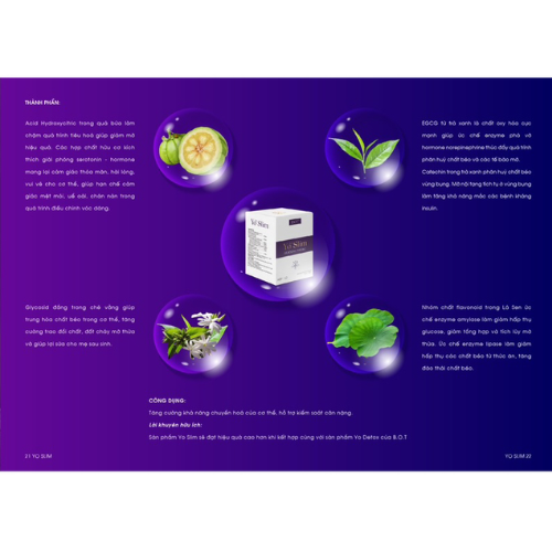 Giảm cân Yo Slim tặng kèm hộp dưỡng chất hàng chính hãng hộp 30 viên