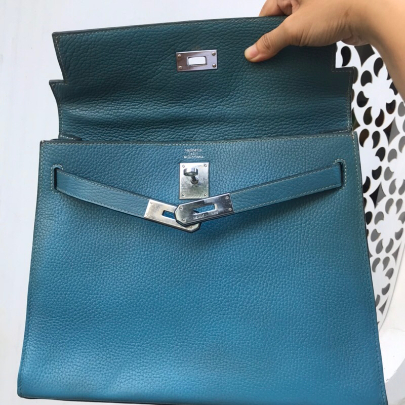 Túi Hm xanh bảng khâu tay s30 cm