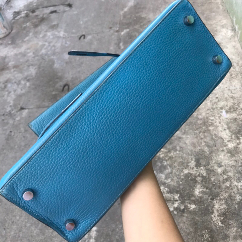 Túi Hm xanh bảng khâu tay s30 cm