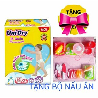 《HCM》TẶNG BỘ NẤU ĂN NHÀ BẾP 👉 Tã quần / Tã dán Unidry có vạch chỉ thị thay tã M76 / L68 / XL60 / XXL54
