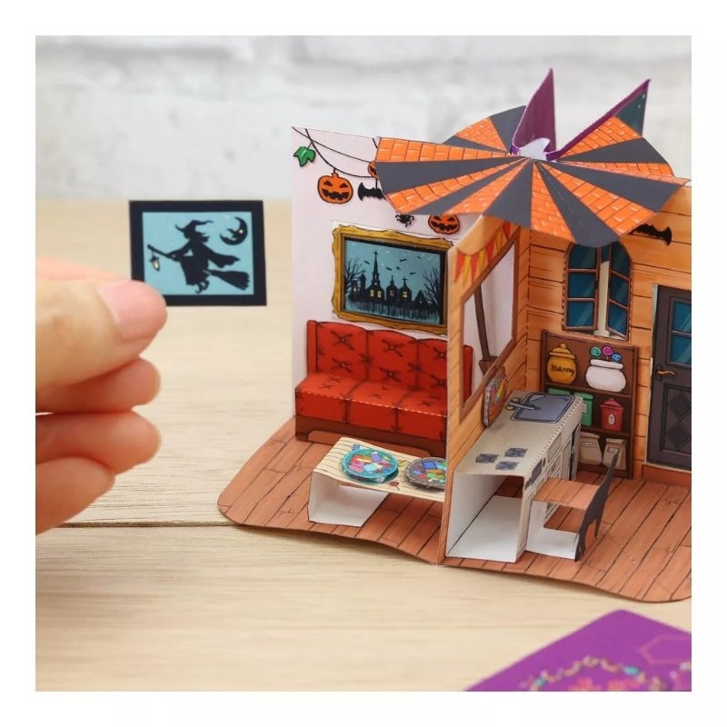 - Mô Hình Cuốn Sách Halloween House