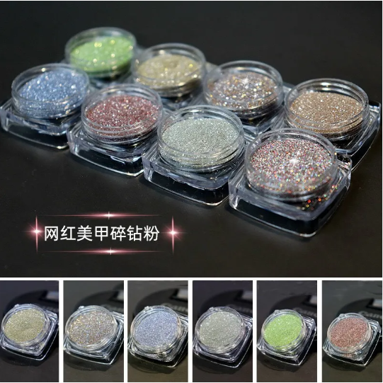 Set nhũ rắc flash siêu sáng - nhũ kim cương - Hotrend Chanh Nail