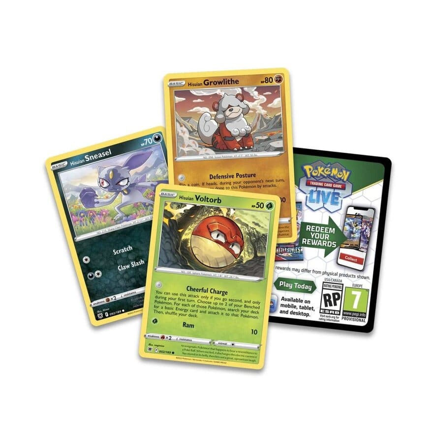 (Hộp thiếc kim loại chứa 14 món) Hộp bài Pokemon TCG Collector Chest Fall 2022 Origin Dialga Palkia mới chính hãng 100%!