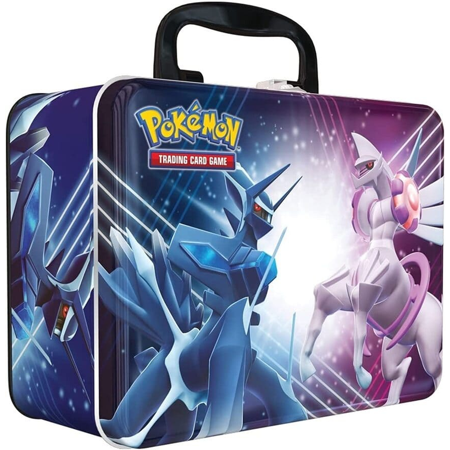 (Hộp thiếc kim loại chứa 14 món) Hộp bài Pokemon TCG Collector Chest Fall 2022 Origin Dialga Palkia mới chính hãng 100%!