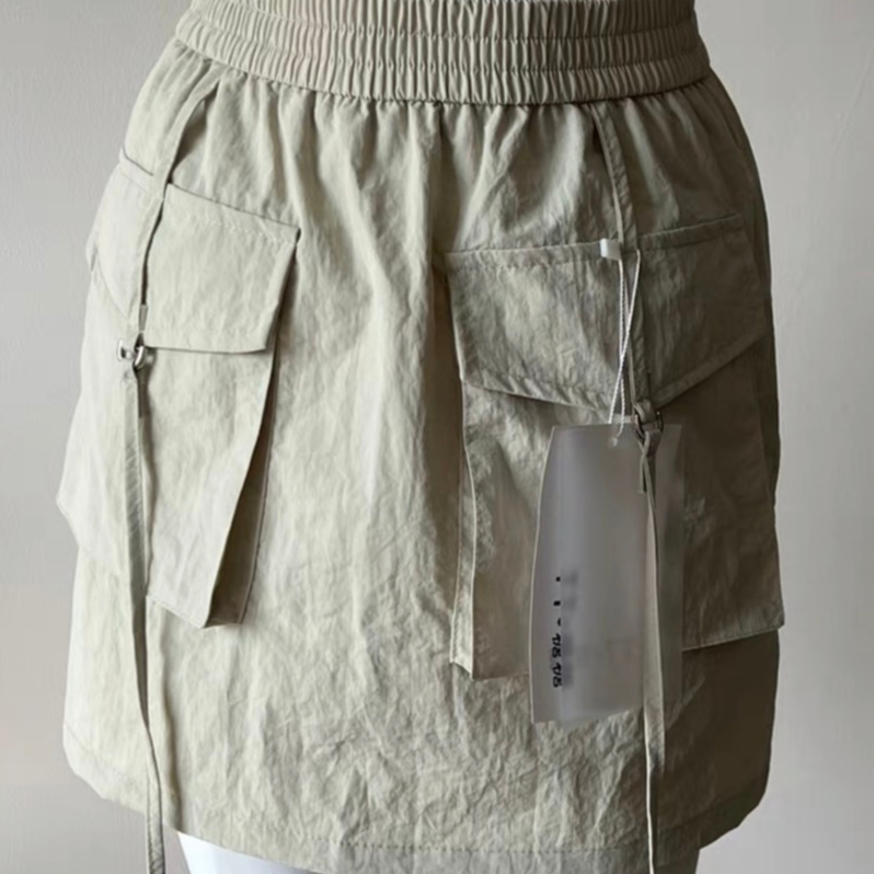 Chân váy ngắn nữ thiết kế túi hộp cá tính chất đũi có kèm quần trong CV4 L66