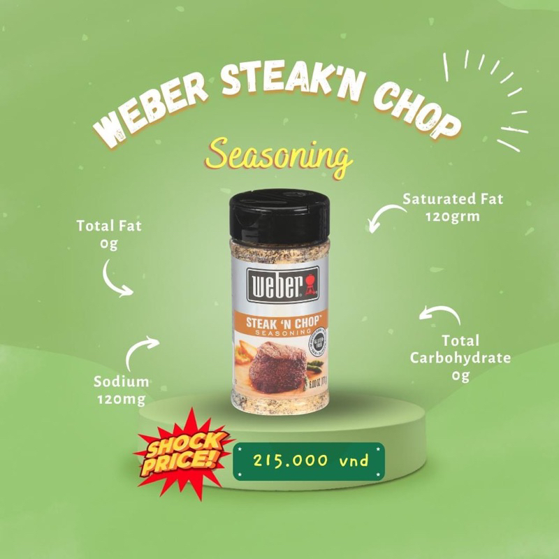 Gia vị ăn kiêng Weber