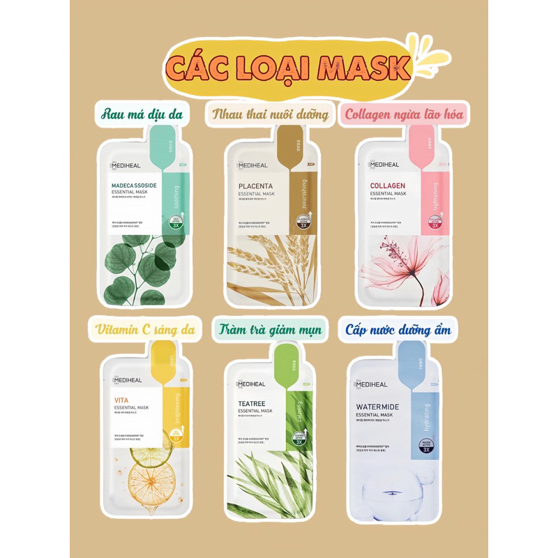 Mặt nạ Mediheal bản mới 10m date 2025