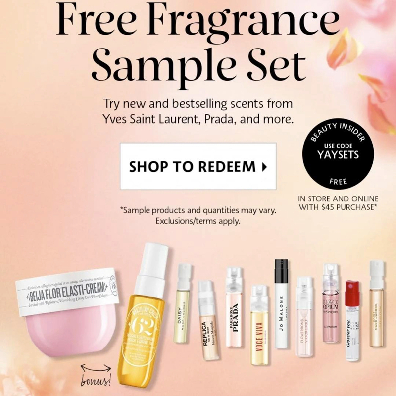 🔥 HOT - Fullset 🔥 Bộ mẫu thử vial nước hoa nữ Sephora Fragrance Sample Set