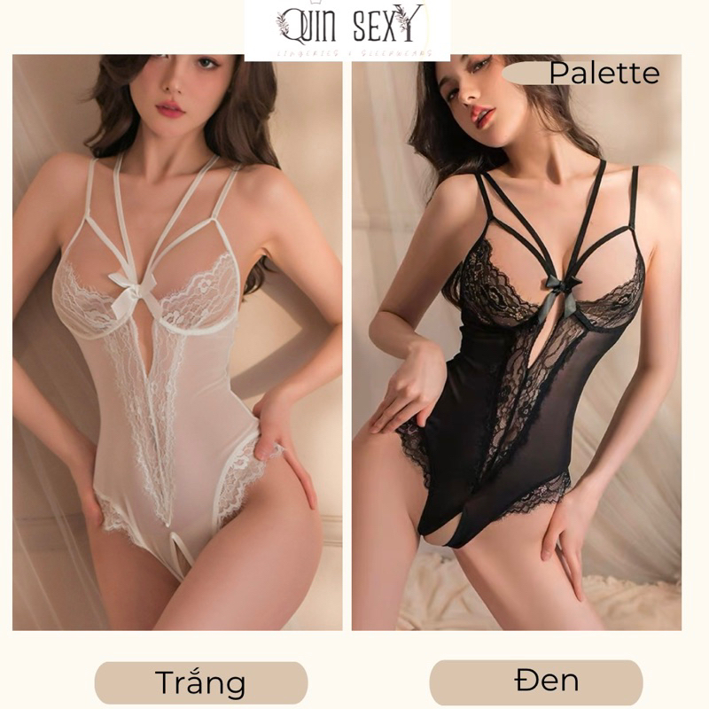 Bodysuit Ren Đan Dây Ngực Hở Đũng BS040