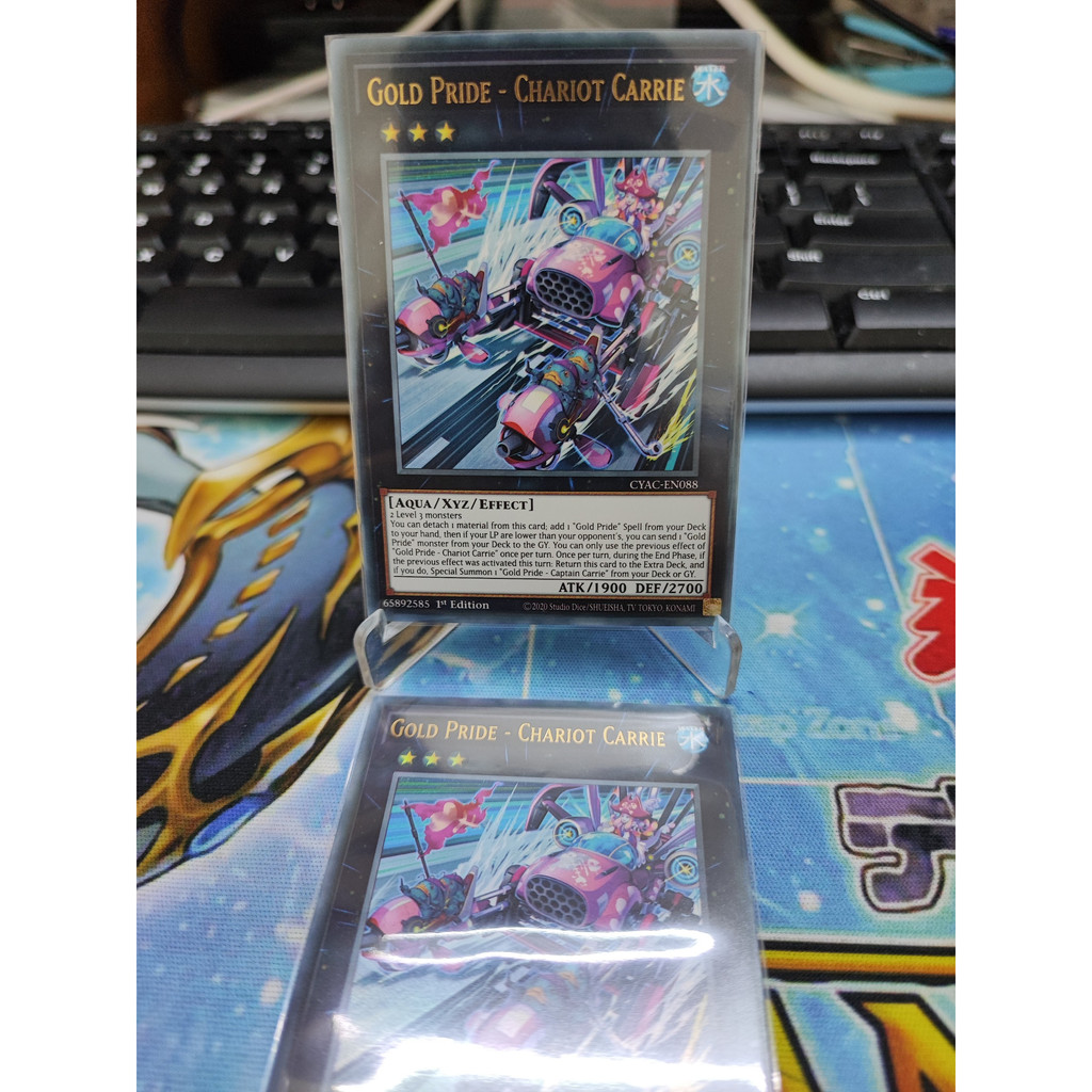 1 lá thẻ bài Gold Pride - Chariot Carrie - CYAC-EN088 - Ultra Rare 1st Edition