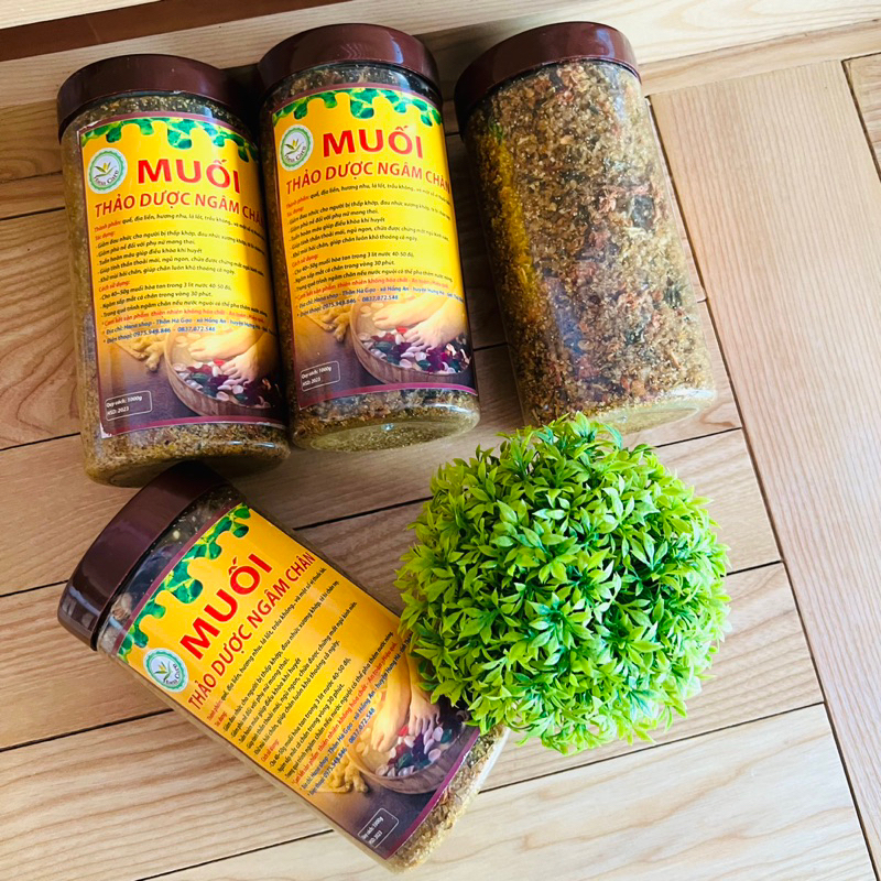 MUỐI THẢO DƯỢC NGÂM CHÂN - Hũ lớn 1kg