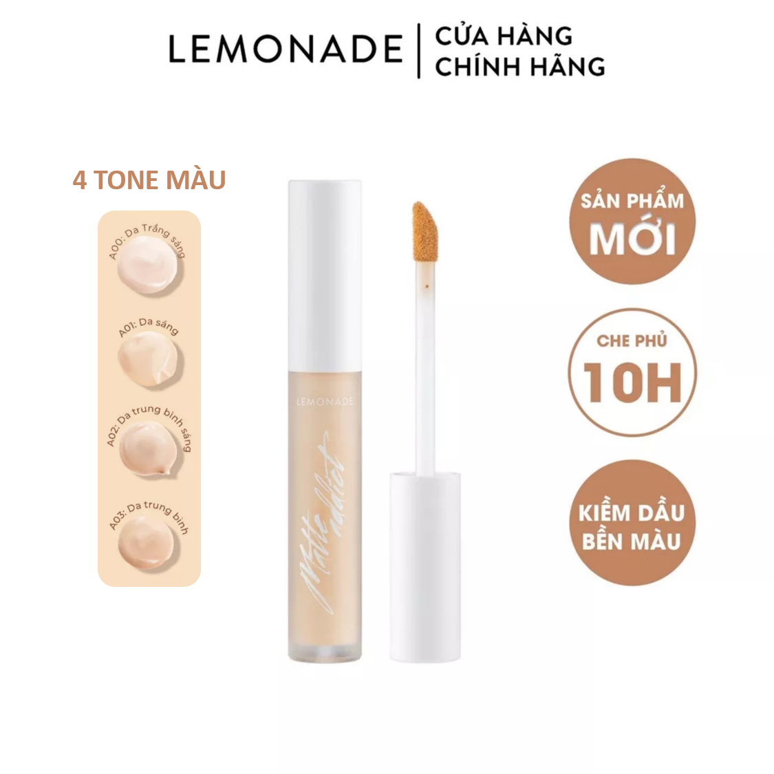 Kem che khuyết điểm Lemonade Matte Addict Concealer