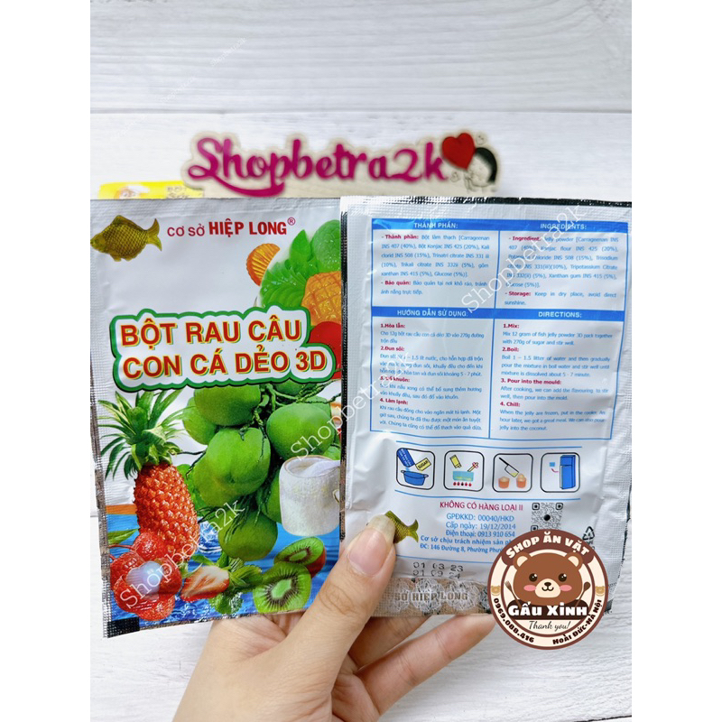 Bột làm thạch rau câu Dẻo|Giòn