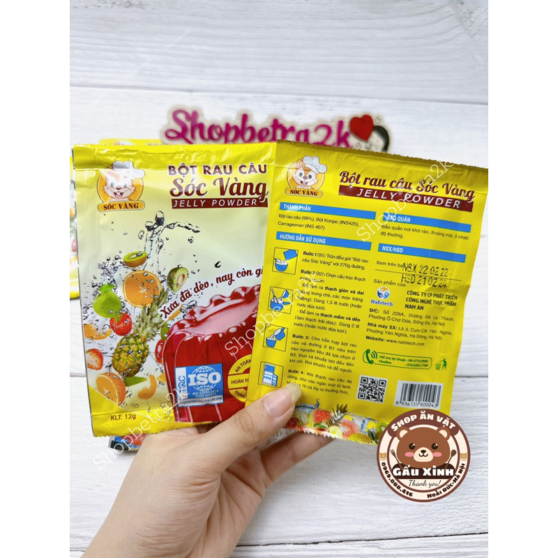 Bột làm thạch rau câu Dẻo|Giòn