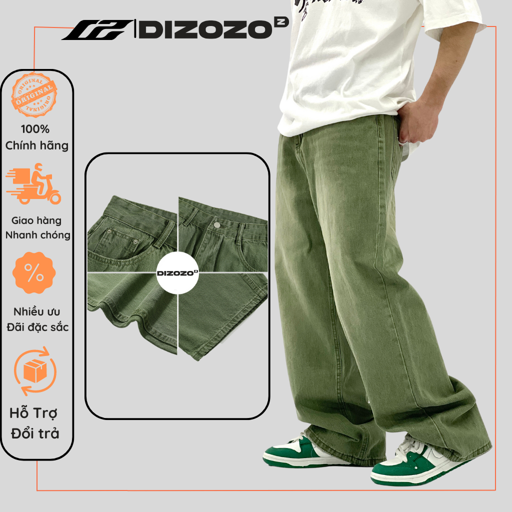 Quần jean nam ống rộng dizozo