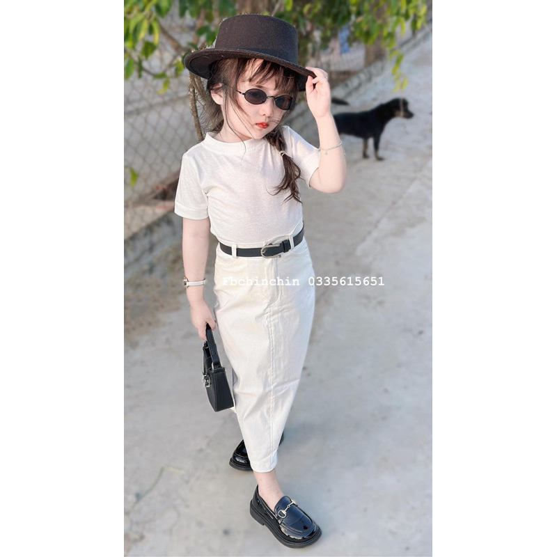 Set chân váy dài cho bé