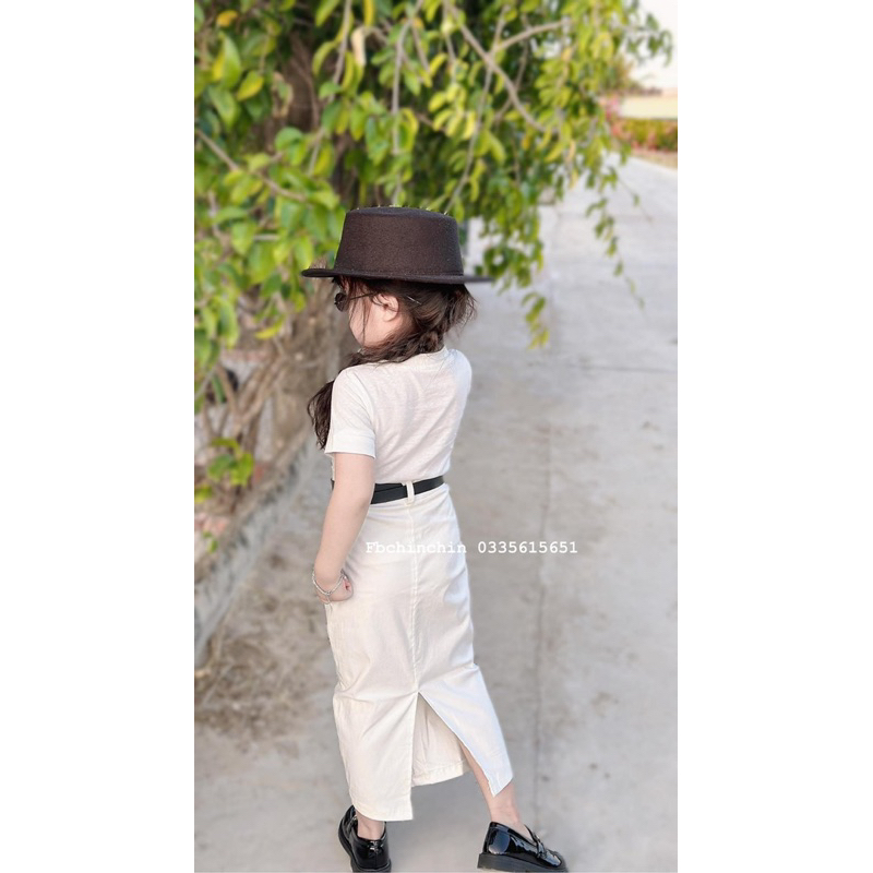 Set chân váy dài cho bé