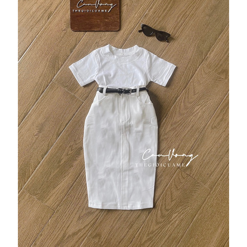 Set chân váy dài cho bé