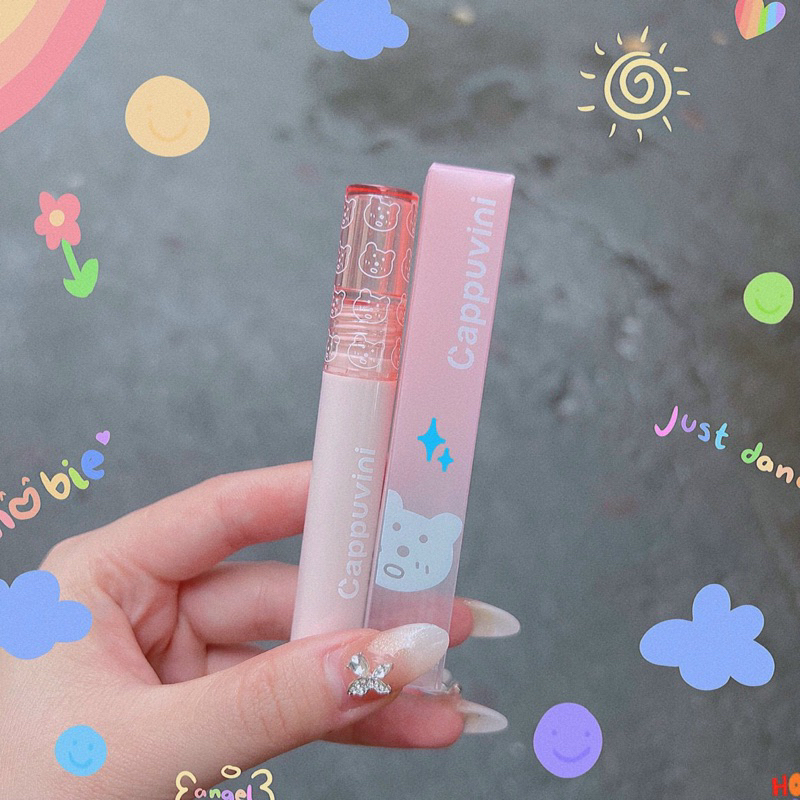 Son thỏ hồng Cappuvini - Son lì bền màu lâu trôi