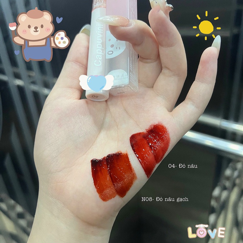 Son thỏ hồng Cappuvini - Son lì bền màu lâu trôi