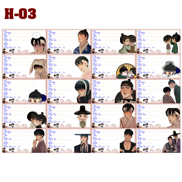 Nhãn vở Dạ Ký -14k