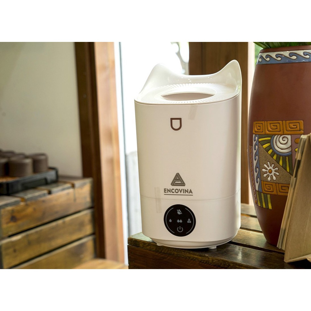 Máy Phun Sương Tạo Ẩm Không Khí Ecovina EV450, Với 3 Chế Độ Phun Dưỡng Ẩm Sâu Cho Da Hạn Chế Vi Khuẩn (BH 12 Tháng)