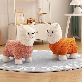 ghế đôn alpaca ghế đẩu đẩu lạc đà decor phòng khách ghế thay giày hình lạc đà alpaca dễ thương