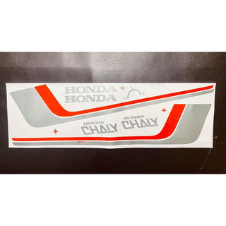 Bộ tem xe chaly đỏ xám