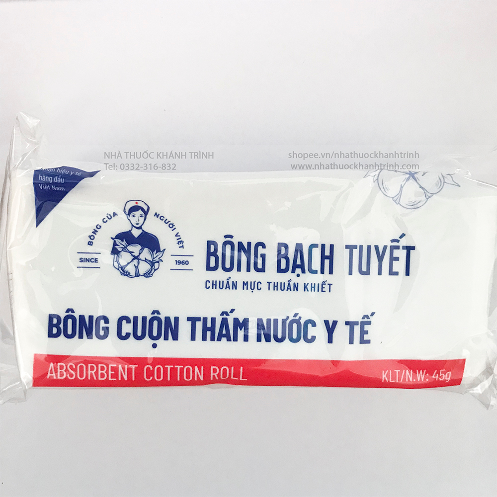 Bông y tế Bạch Tuyết 45g