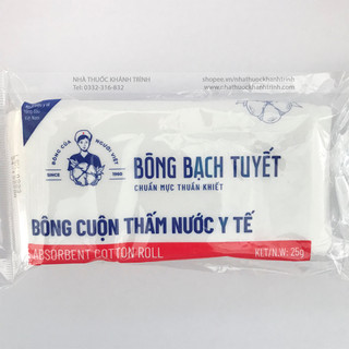 Bông y tế bạch tuyết 25g